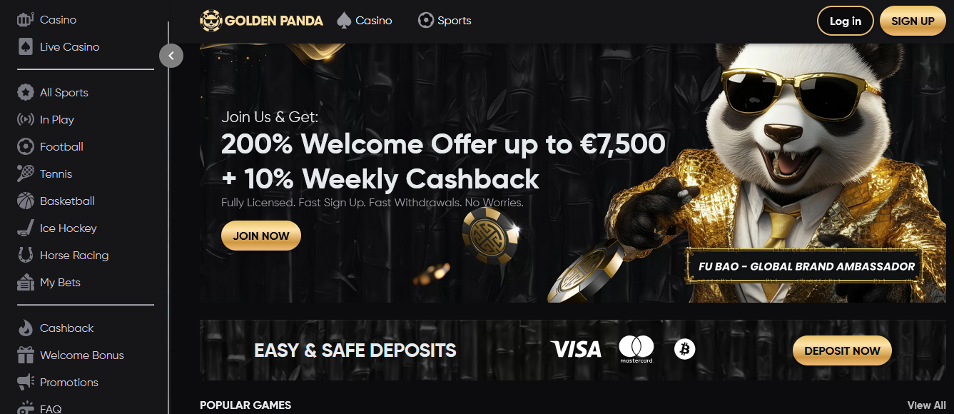 golden panda casino