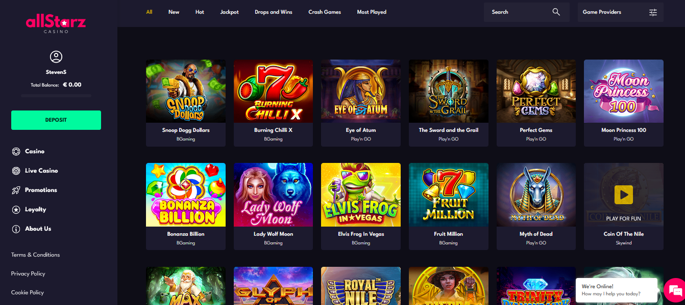 allstarz casino review