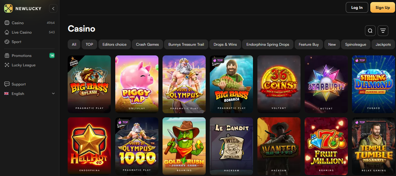 newlucky casino review