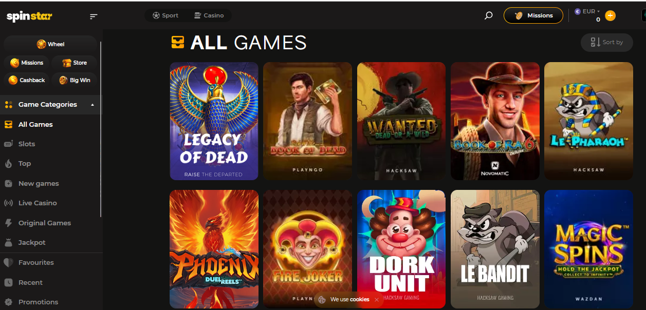 spinstar casino review