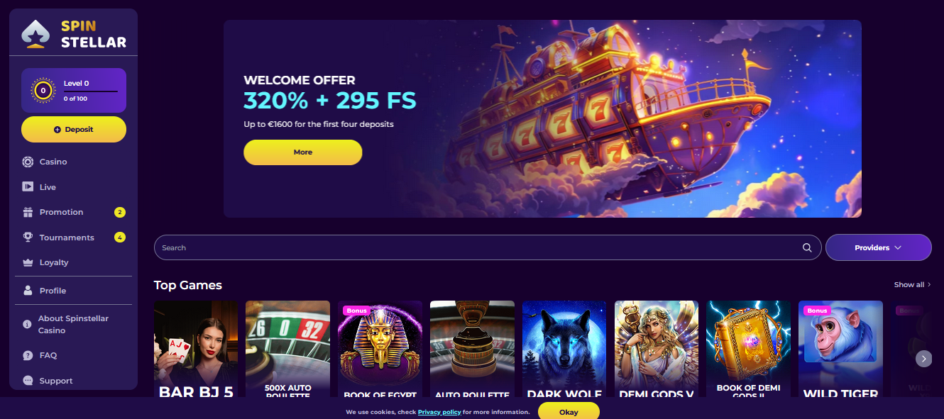 Spinstellar casino review